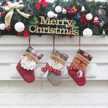 Bolsa de Regalo de Calcetín de Navidad y Decoraciones para el Árbol