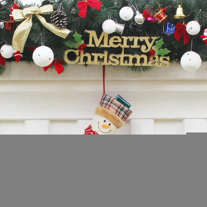 Bolsa de Regalo de Calcetín de Navidad y Decoraciones para el Árbol