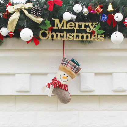Bolsa de Regalo de Calcetín de Navidad y Decoraciones para el Árbol