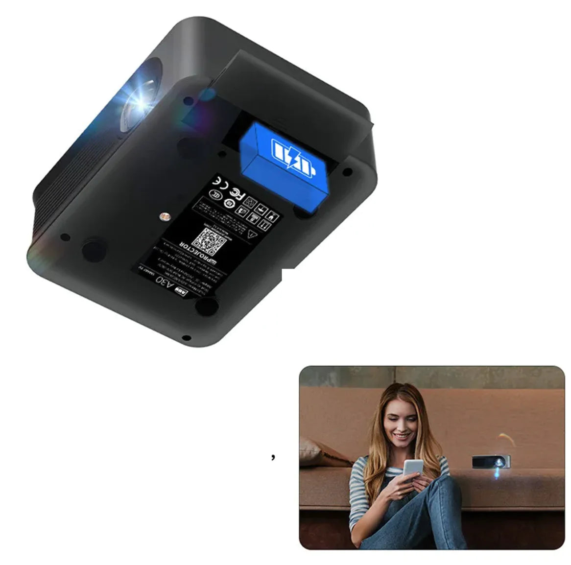 Portable Mini HD Wireless Projector